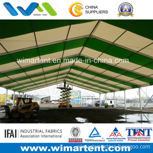 Clear-Span 20m White and Green Aluminum PVC Industrial Tent